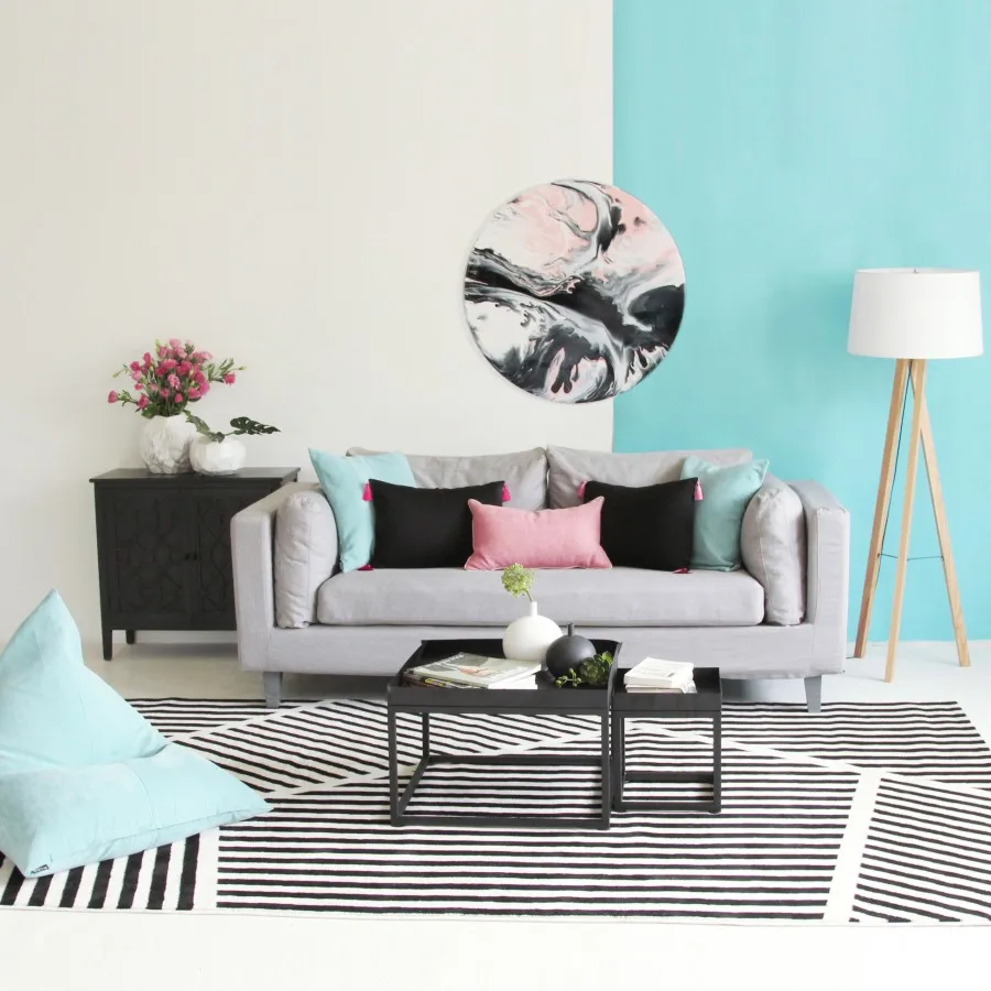 Ковер Collalily в скандинавском стиле для гостиной ковер с геометрическим рисунком