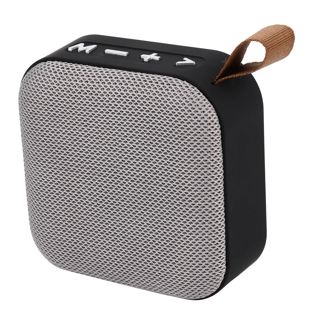Gray VOBERRY Bluetooth динамик Портативный беспроводной Bluetooth стерео звук SD карта FM USB динамик открытый беспроводной Bluetooth динамик#2 - Color: Gray