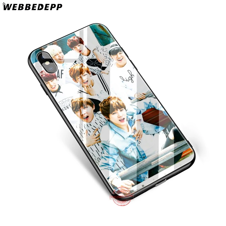 WEBBEDEPP SHINee KPOP Boy чехол для телефона из закаленного стекла Apple iPhone XS Max XR X 8 7 6S Plus 5S SE |