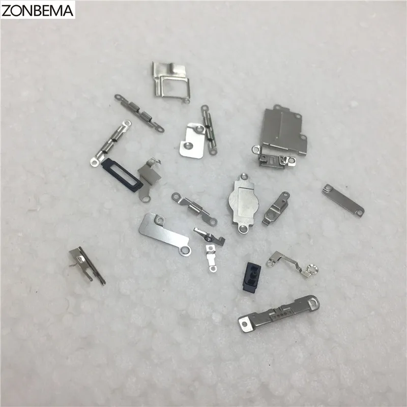 ZONBEMA 20 компл./лот внутренняя аксессуары для iPhone 5 5 г внутри небольшой металлический Запчасти держатель кронштейн Щит плиты набор 20 компл