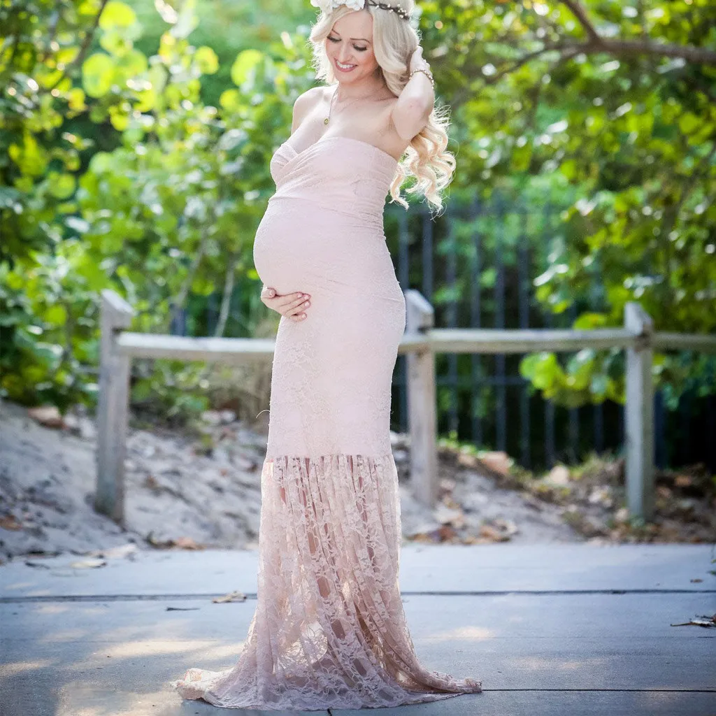 Новое модное женское сексуальное платье для фотосъемки без рукавов для беременных Z4