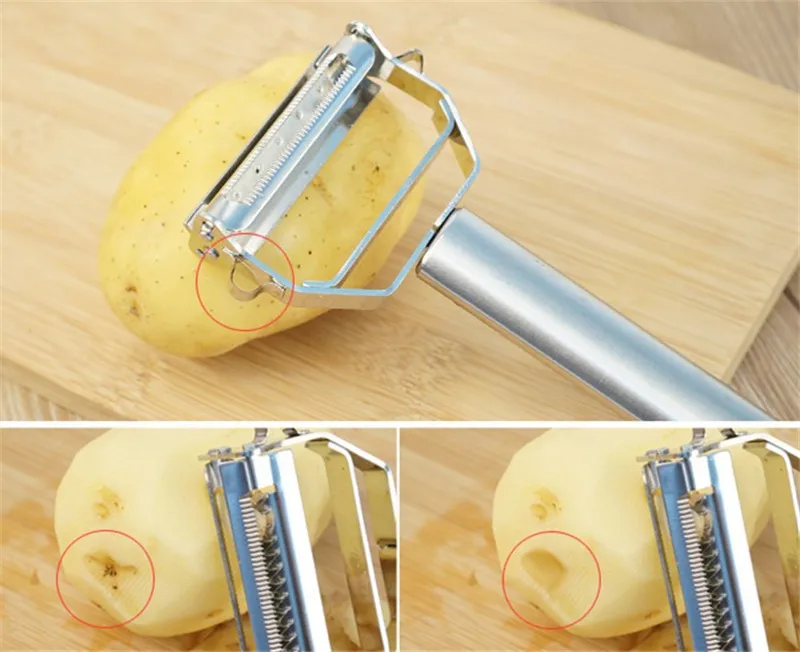 Best Stainless Steel Ultra Sharp Dual Julienne &amp Vegetable Peeler High Quality Kitchen Tool | Дом и сад