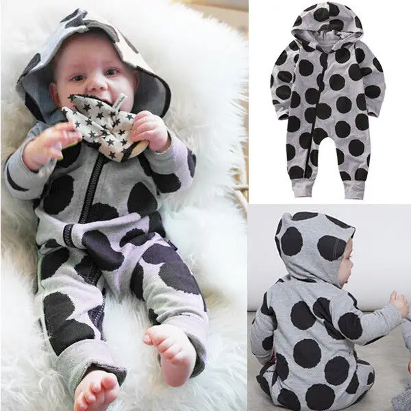 UK/комбинезон для новорожденных мальчиков и девочек теплая одежда с длинными