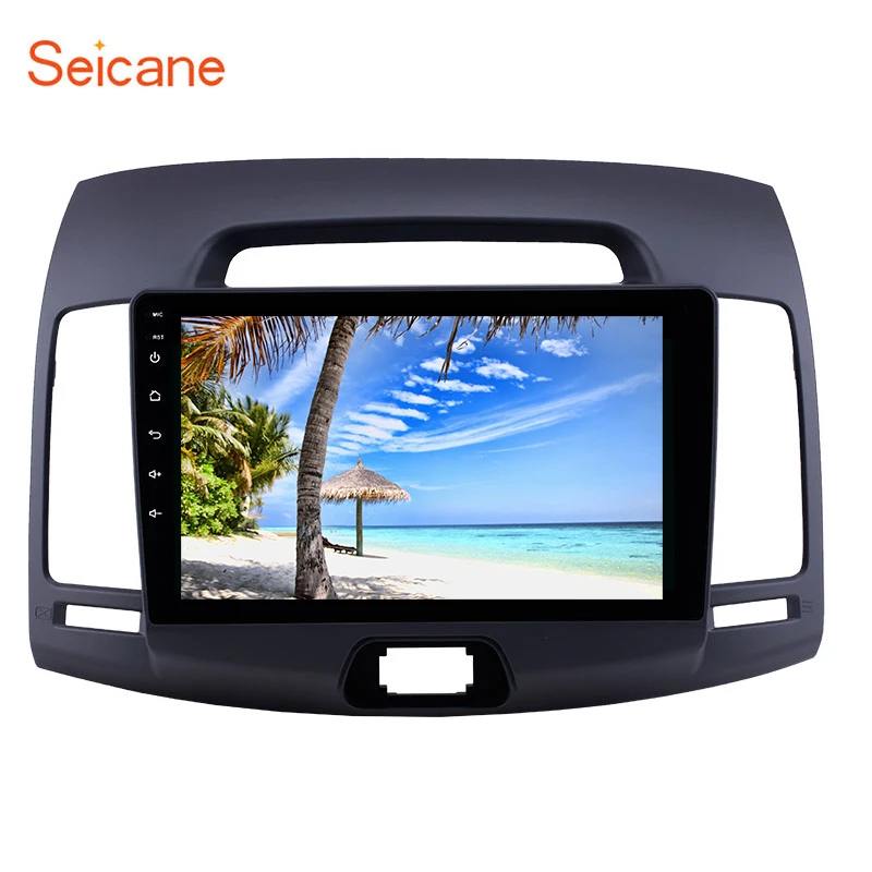 Автомобильный мультимедийный плеер Seicane 9 дюймов Android 8 1 2 Din GPS радио для Hyundai Elantra