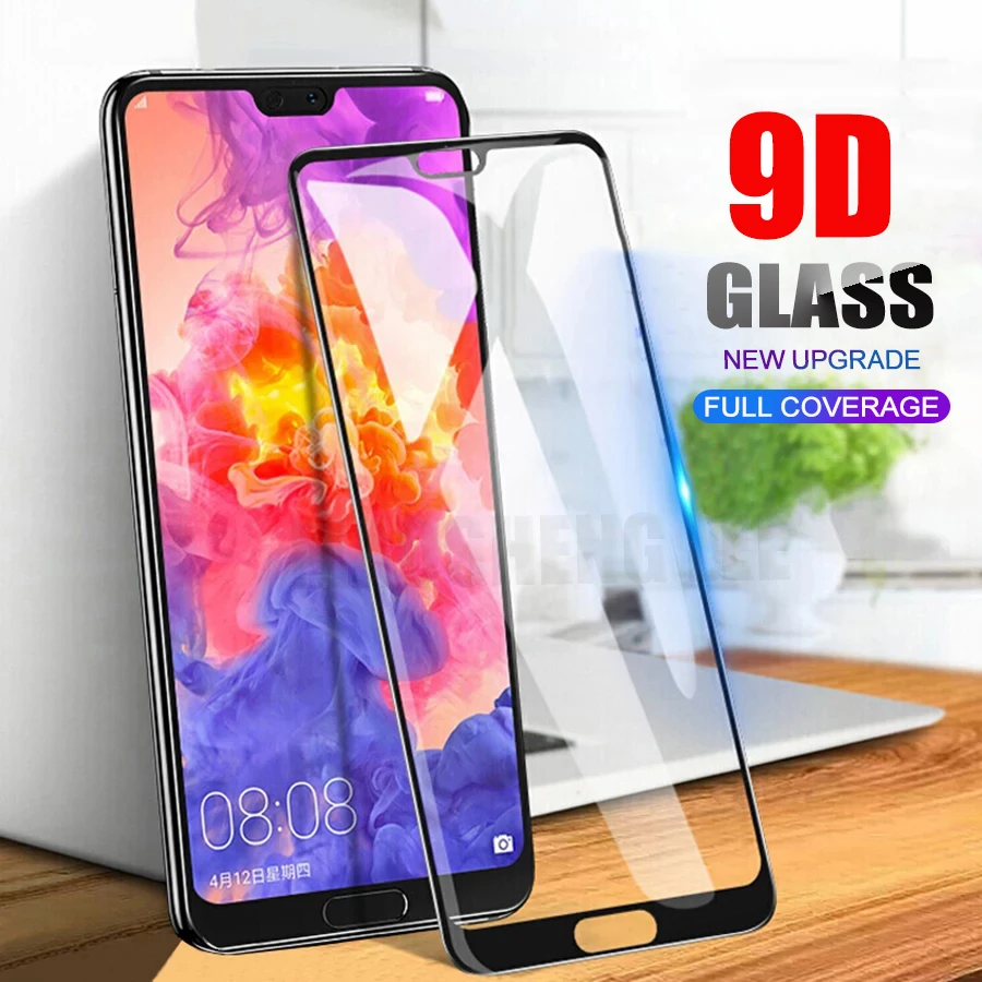Закаленное стекло 9D для Huawei P20 Pro Lite полноразмерная защитная пленка на экран P30