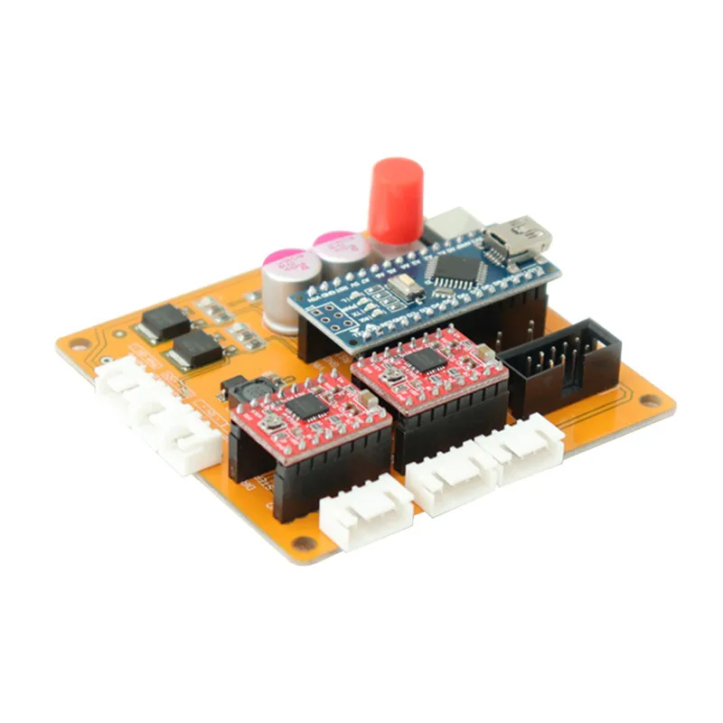 2 оси GRBL USB порт гравировальный станок с ЧПУ Плата управления лазерным станком