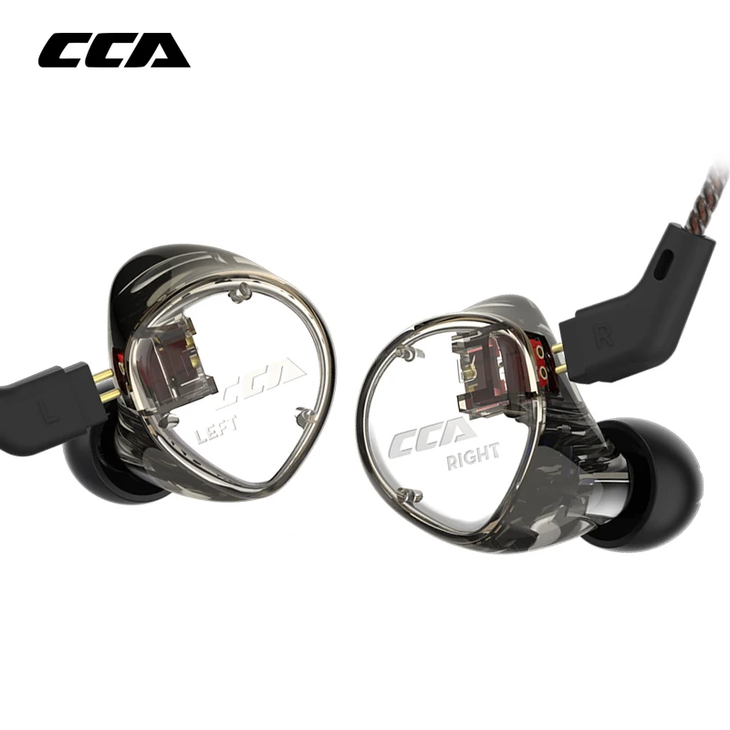 Гибридные наушники вкладыши CCA C04 BA + DD 2PIN Hi Fi диджейский монитор спортивные для