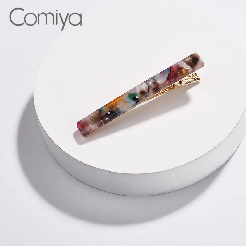 Заколки Comiya, длинные, прямоугольные, очаровательные, цинковый сплав, женские, акриловые, Mujer, шпильки для женщин, украшения, Bijoux Femme, шпильки, тиары