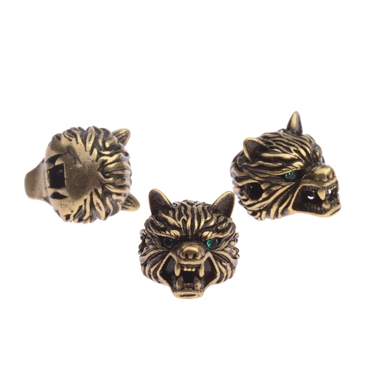 Фото Amader Leopard DIY металлические бусины ручной работы мужские браслеты из бисера аксессуары для изготовления ювелирных изделий голова леопарда очаровательные медные бусины BD504 №4