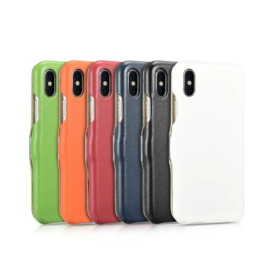 ICarer Роскошный чехол-книжка из натуральной кожи с боковым открытием для iPhone X XS MAX XR