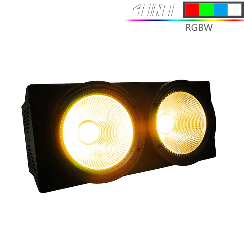 2Eyes LED RGBW Djworld 2Eyes COB светодиодный Блиндер светодиодный PAR-прожектор rgbw и смешанный 4в1 сценический светильник эффект для сценического эффекта светильник DJ диско светильник ing Вечерние - Цвет: 2Eyes LED RGBW