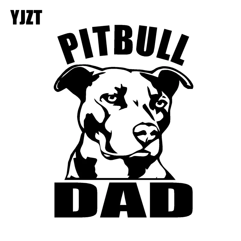 YJZT 10 см * 14 PITBULL DAD крутая Автомобильная виниловая наклейка индивидуальная