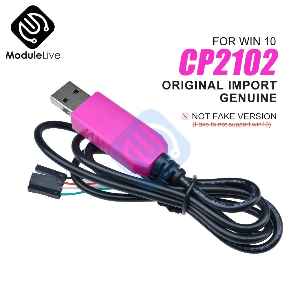 Оригинальный 1 м CP2102 USB к UART TTL кабель модуль последовательный адаптер загрузки