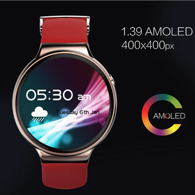 Оригинальный i4 Bluetooth Smart часы ОС Android 5.1 MTK6580 3G WI-FI GPS сердечного ритма SmartWatch