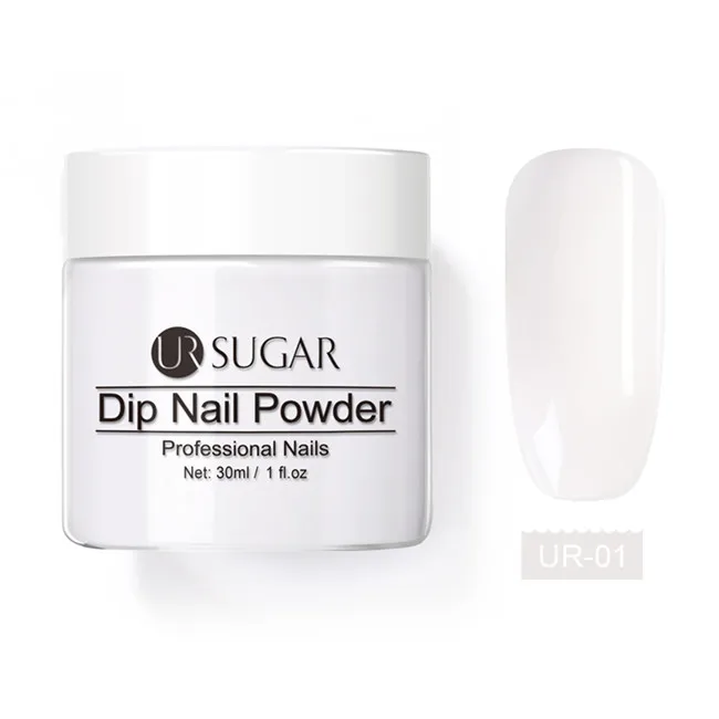 color 1 Ur Sugar 30 мл голографический Dip порошок для ногтей натуральный сухой градиент погружение Летняя серия украшения для ногтей без лампы - Цвет: color 1