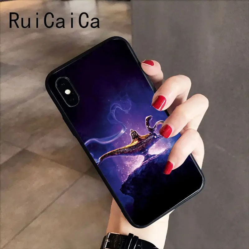 RuiCaiCa Aladdin обложка фильма черный мягкий чехол для телефона iPhone 5 5Sx 6 7 7plus 8 8Plus X XS MAX XR