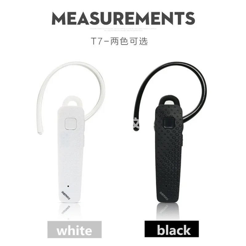 REMAX / Rui Bluetooth гарнитура 4 1 брендовая беспроводная Висячие Наушники T7 bluetooth для iPhone