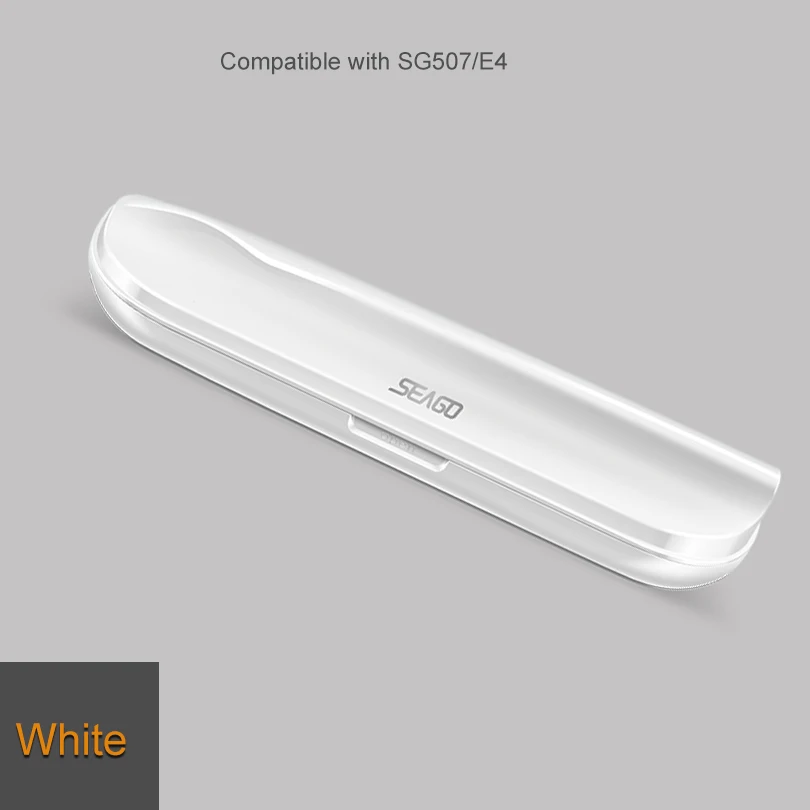 White Чехол для хранения SEAGO для E4/SG507/SG907 переносная электрическая зубная щетка чехол дорожная сумка для деловой поездки высокое качество SG420 - Цвет: White