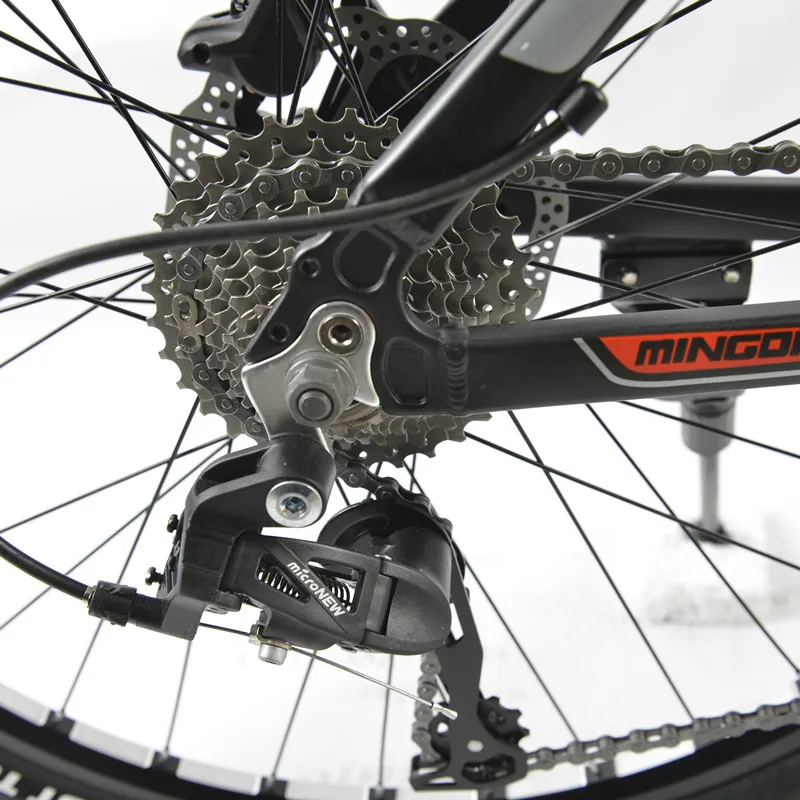 Aluminum frame 27 speed bicycle 26*1.95 inch mountain bike front and rear disc mechanical brake free delivery. | Спорт и развлечения