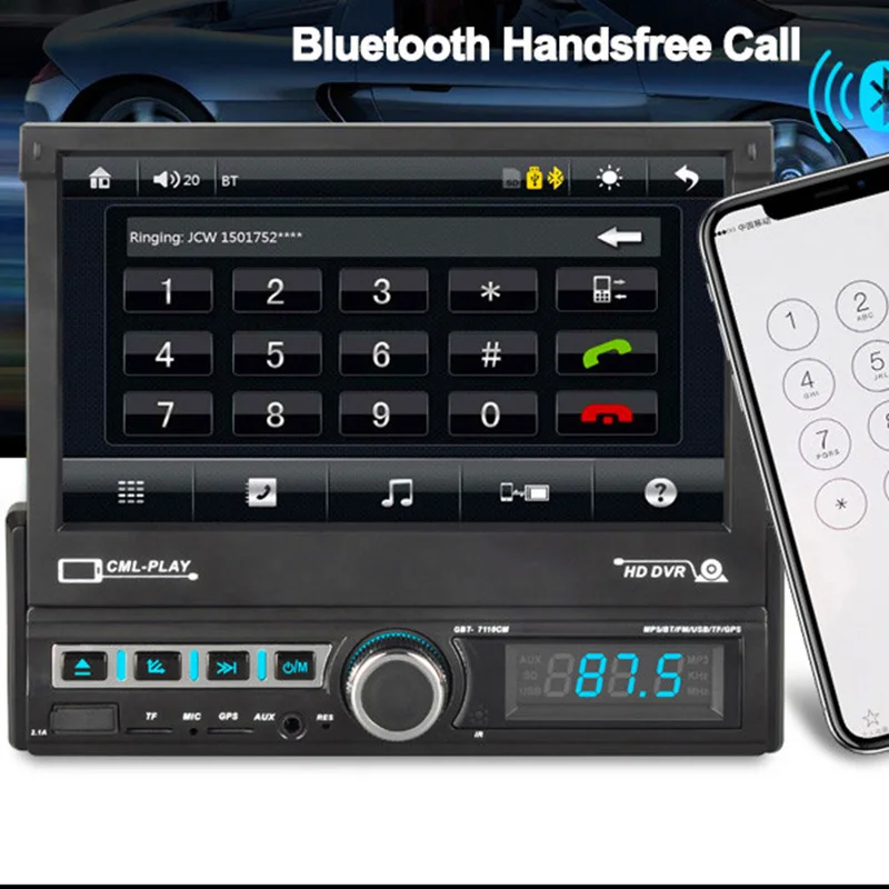 Магнитофон радио автомобиля 2 Din радио авто Coche Bluetooth обратное изображение автомобиля аудио стерео Estereo De Авто Con Pantalla Зеркало Ссылка