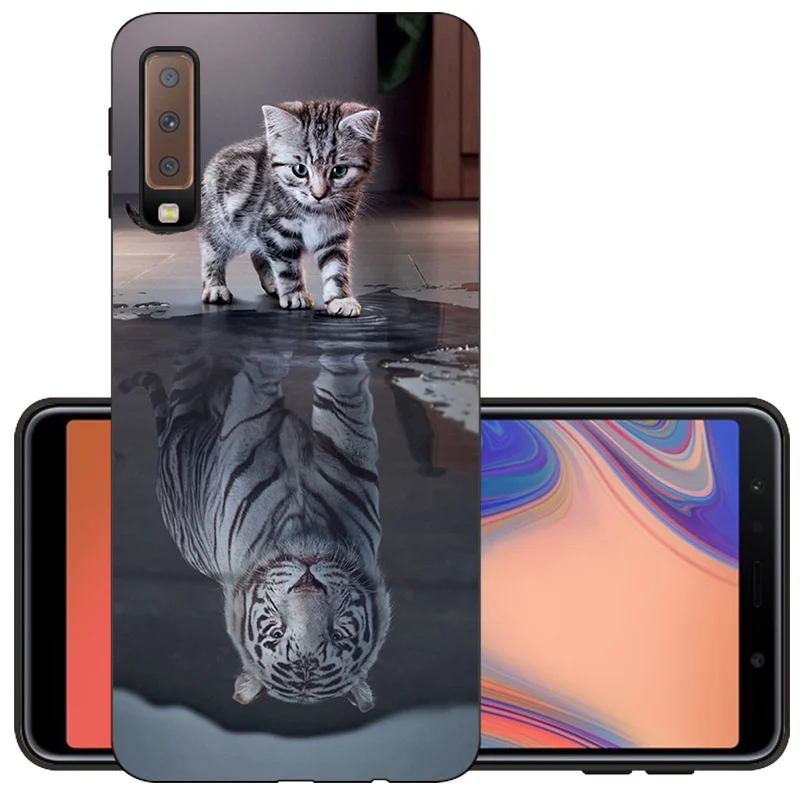 CaseRiver для Samsung A7 2018 чехол силиконовый защитный бампер задняя крышка Funda A 7 |