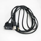 Автомобильный Удлинительный Переходник USB AUX 100 см, аксессуары AUX USB, высокое качество для Fiat Grande Punto