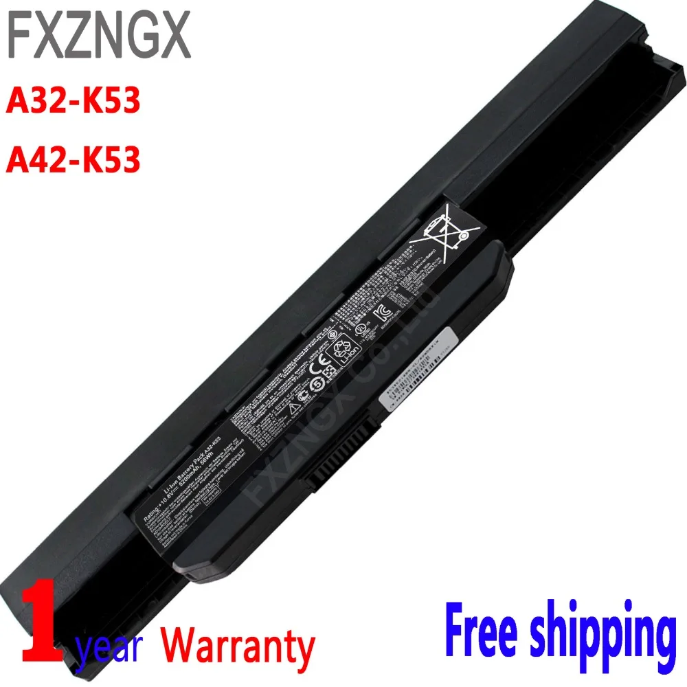 FXZNGX A32 K53 Портативный компьютерный Аккумулятор для ноутбука ASUS K43 K43E K43J K43S K43SV K53E K53F