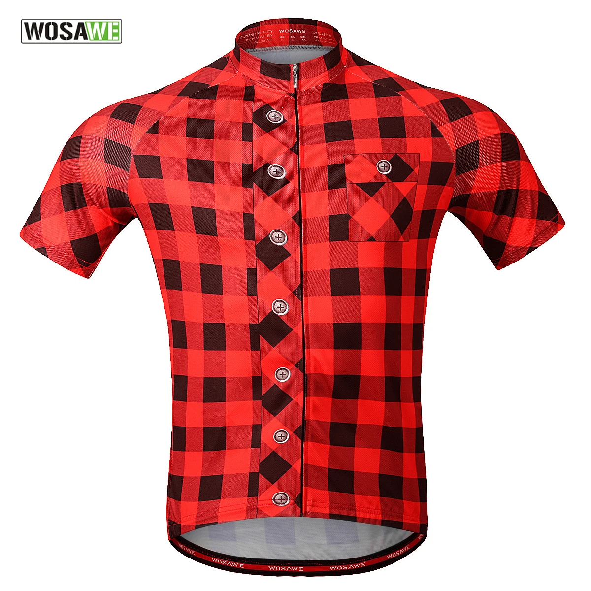 

WOSAWE Cycling Jersey Men Maillot Ciclismo Quick Dry Breathable MTB Mountain Bike Jersey Summer Racing Tops