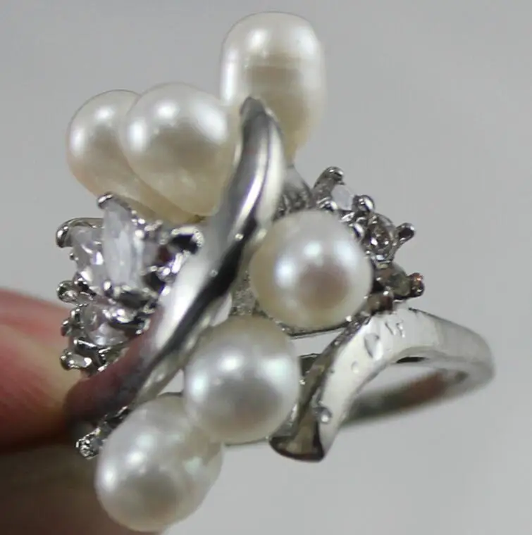 New natural FW White Pearl women gift fashion Ring | Украшения и аксессуары