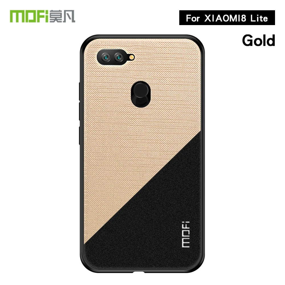 For Xiaomi Mi 8 Lite Case Cover MOFi PC + TPU Cloth Phone Cases Shockproof Back for Mi8 |