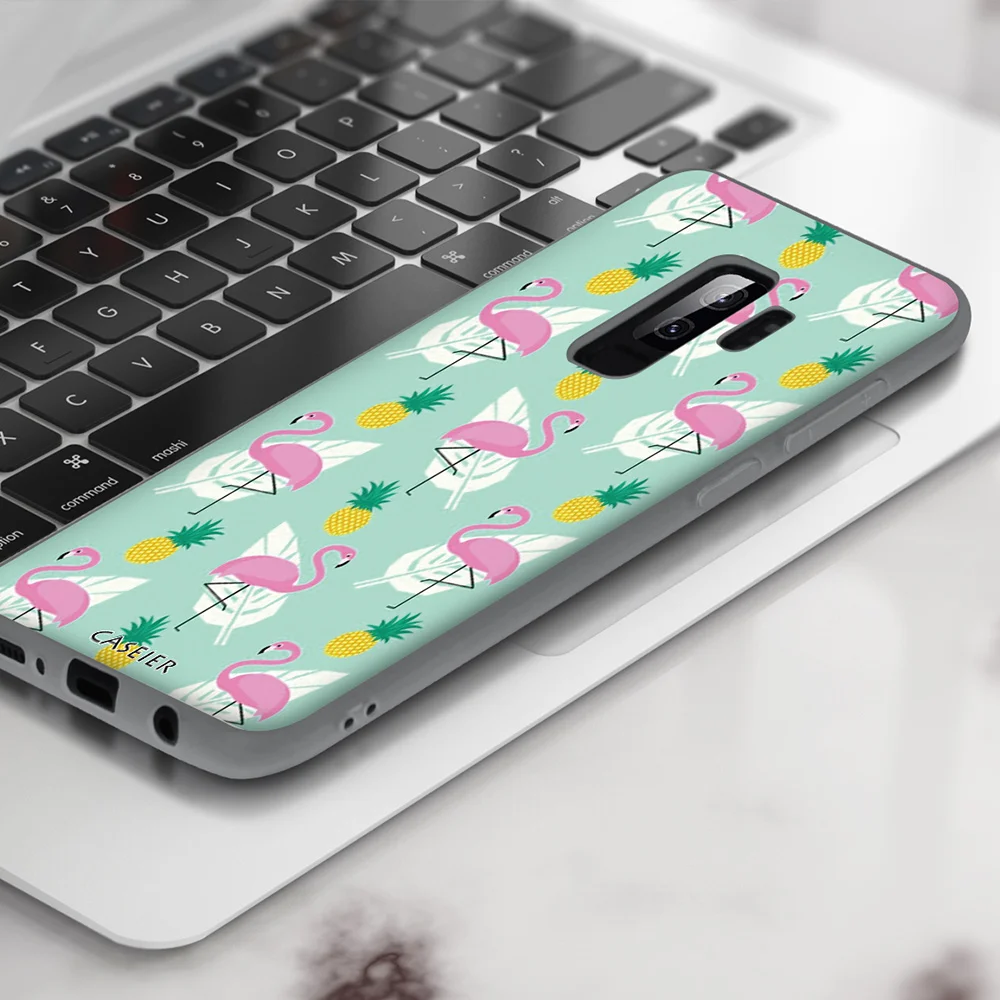 CASEIER Фламинго чехол для телефона Samsung Galaxy S10 S9 S8 Plus S10E задняя крышка Note 8 9 J720 A8 A7 2018