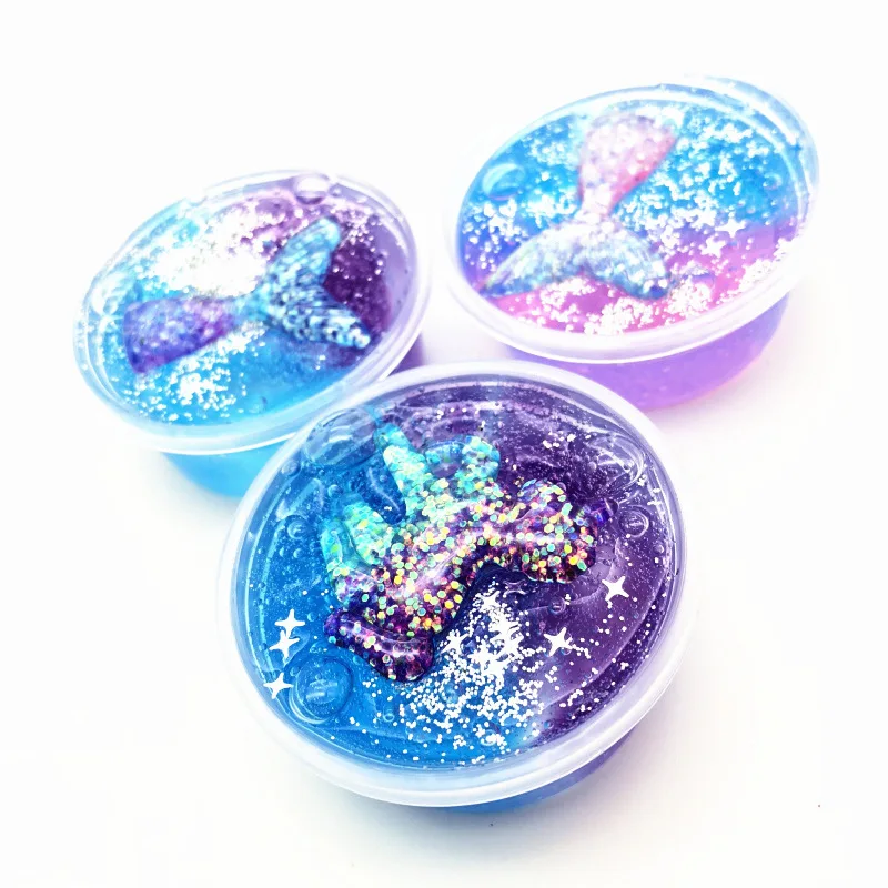 Cartoon toy color matching crystal mud DIY vent decompression slime Slime puzzle toys kit | Игрушки и хобби