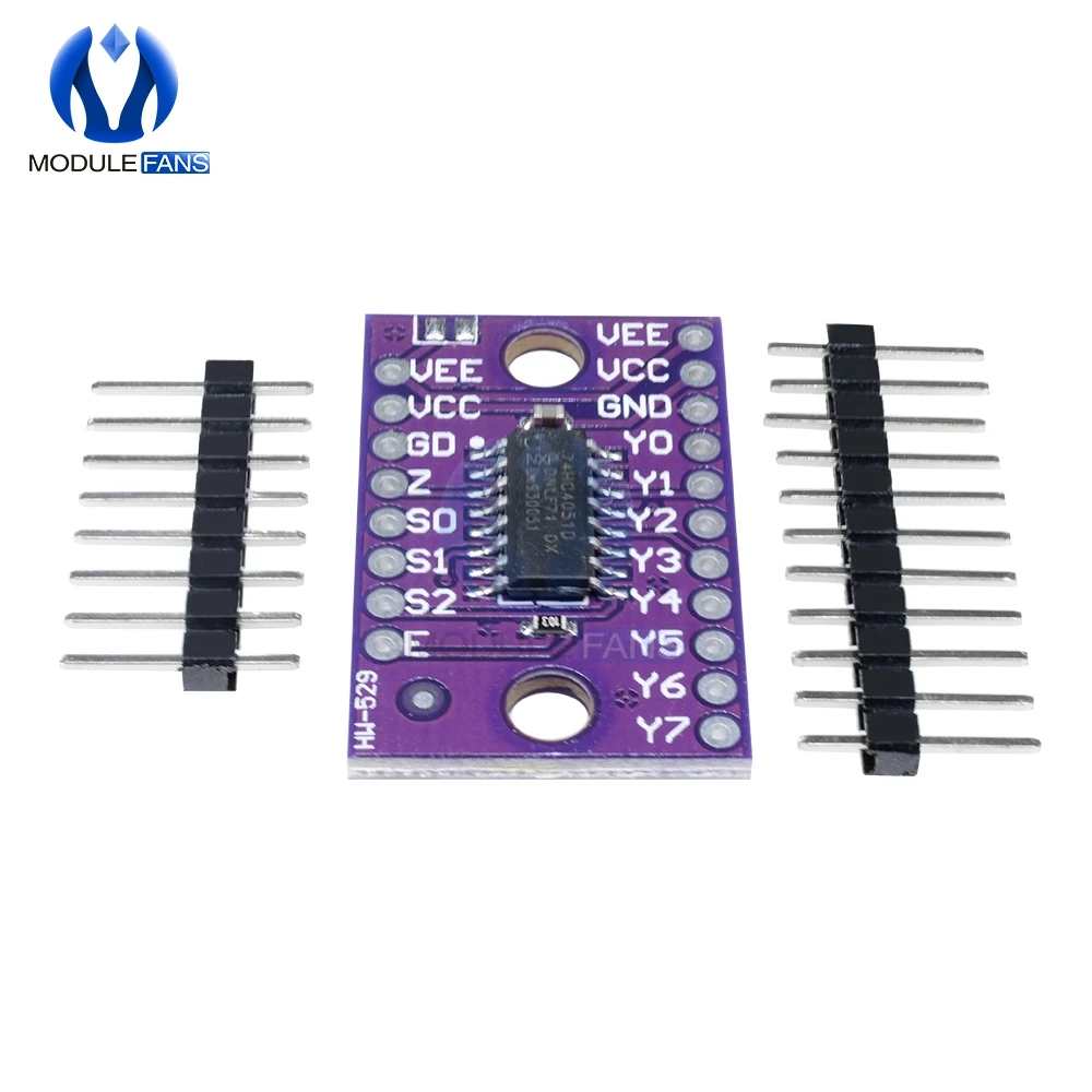 74HC4051 аналоговая зеркальная плата модульный переключатель для Raspberry Pi Модульная 8