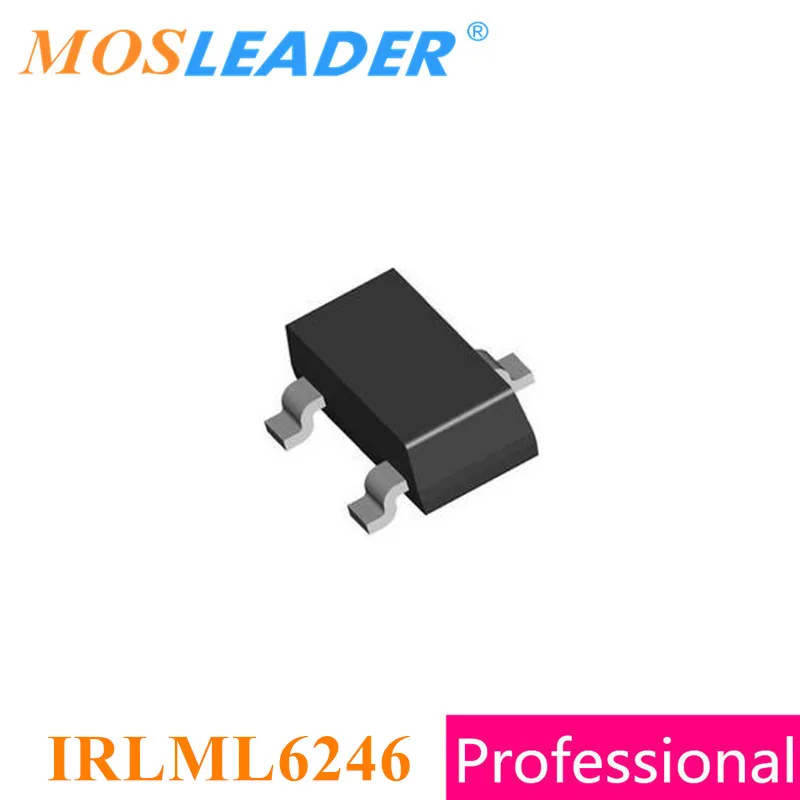 Mosleader IRLML6246 SOT23 1000 шт. IRLML6246TRPBF IRLML6246PBF IRLML6246TR N-Channel 20V 4.1A 3A Chinese высокое качество |