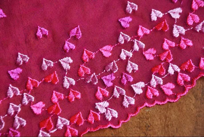 Лидер продаж 2 метра ширина 18 см Сверхширокая вышитая кружевная отделка для