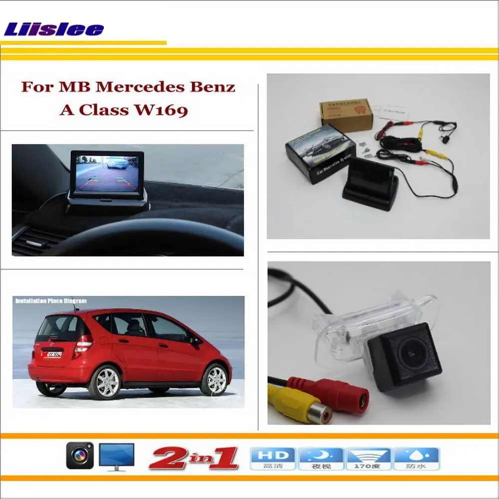 

Auto camera For mercedes BenZ A Class W169 Auto Back UP Reverse Camera 4.3" Color LCD Monitor Rearview Parking System