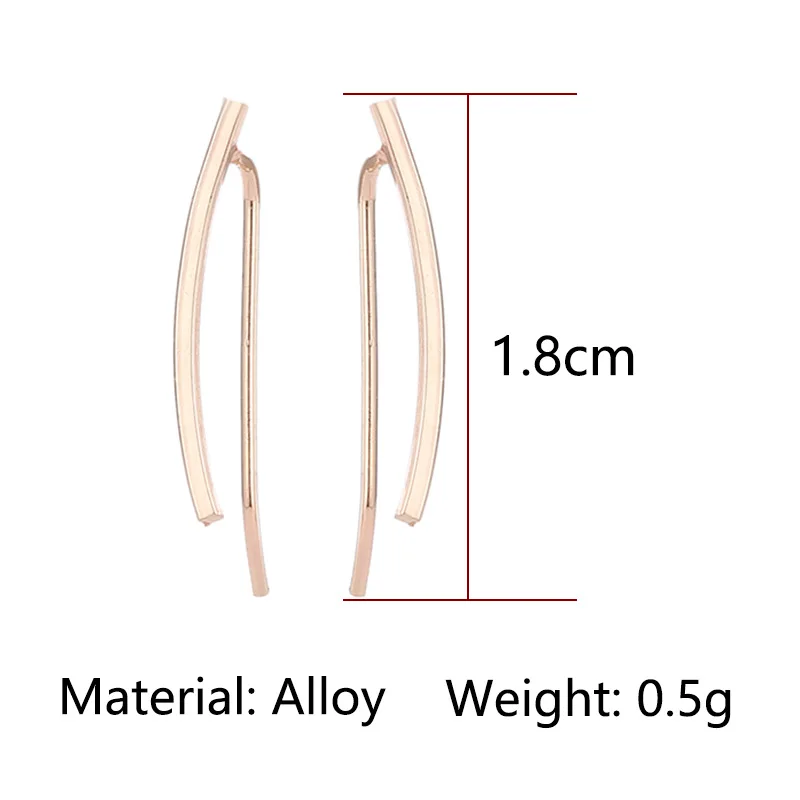 Модные минималистичные серьги ювелирные изделия золотые серебряные