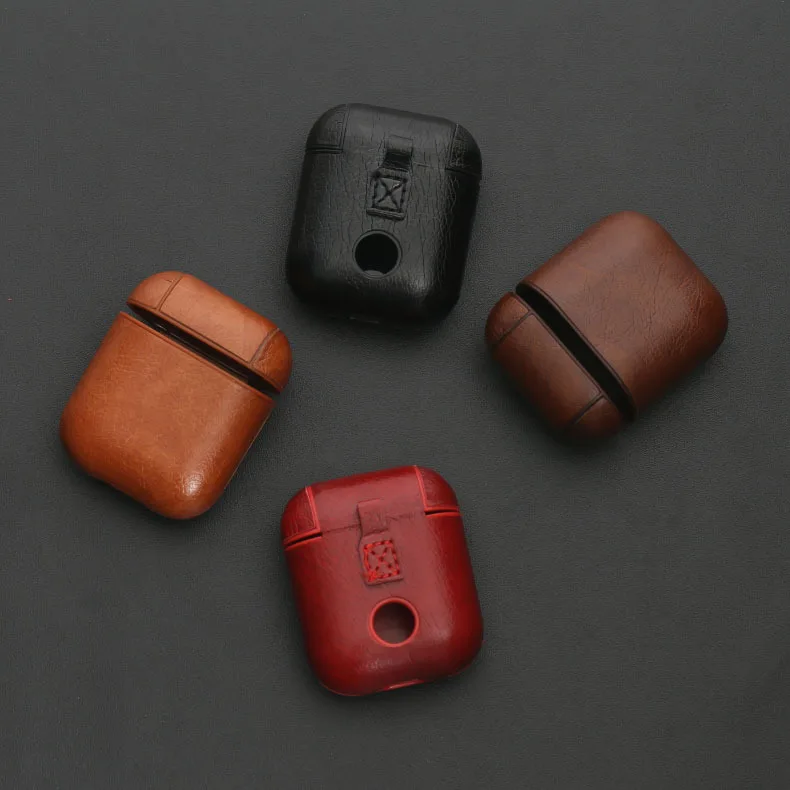Чехол для наушников для Apple, аксессуары для AirPods для iPhone, чехол для ключей AirPods, роскошный кожаный чехол для хранения беспроводных Bluetooth наушников
