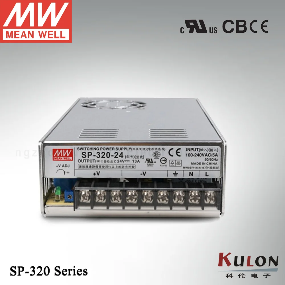 

312W 13A 24V Power Supply Meanwell SP-320-24 with PFC function UL TUV CB EMC CE