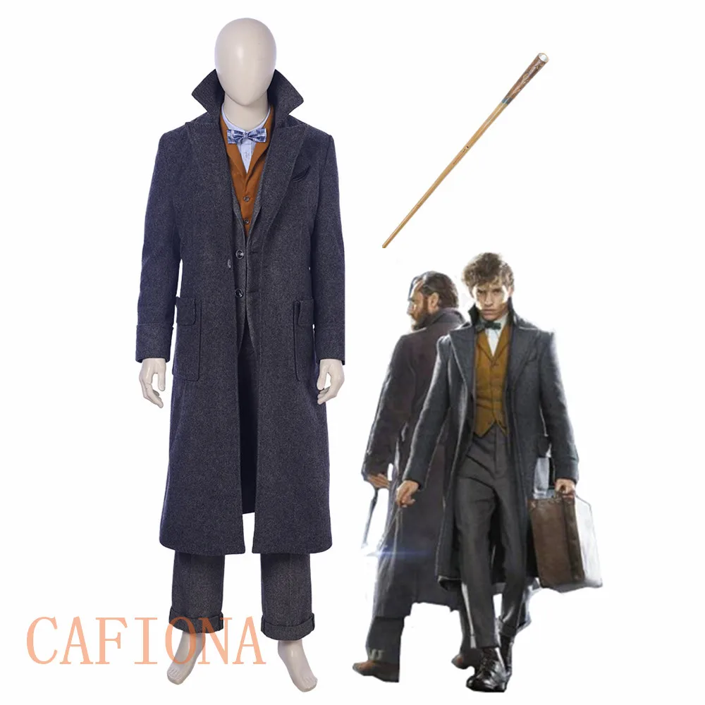 Костюм для косплея Cafiona фантастические животные и где их найти шерстяное пальто