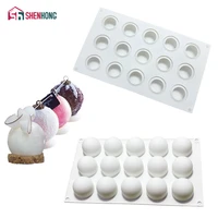 shenhong 15 holes 3d ball silicone cake mold for baking mousse chocolate sponge moulds pans cake decorating tools accessories