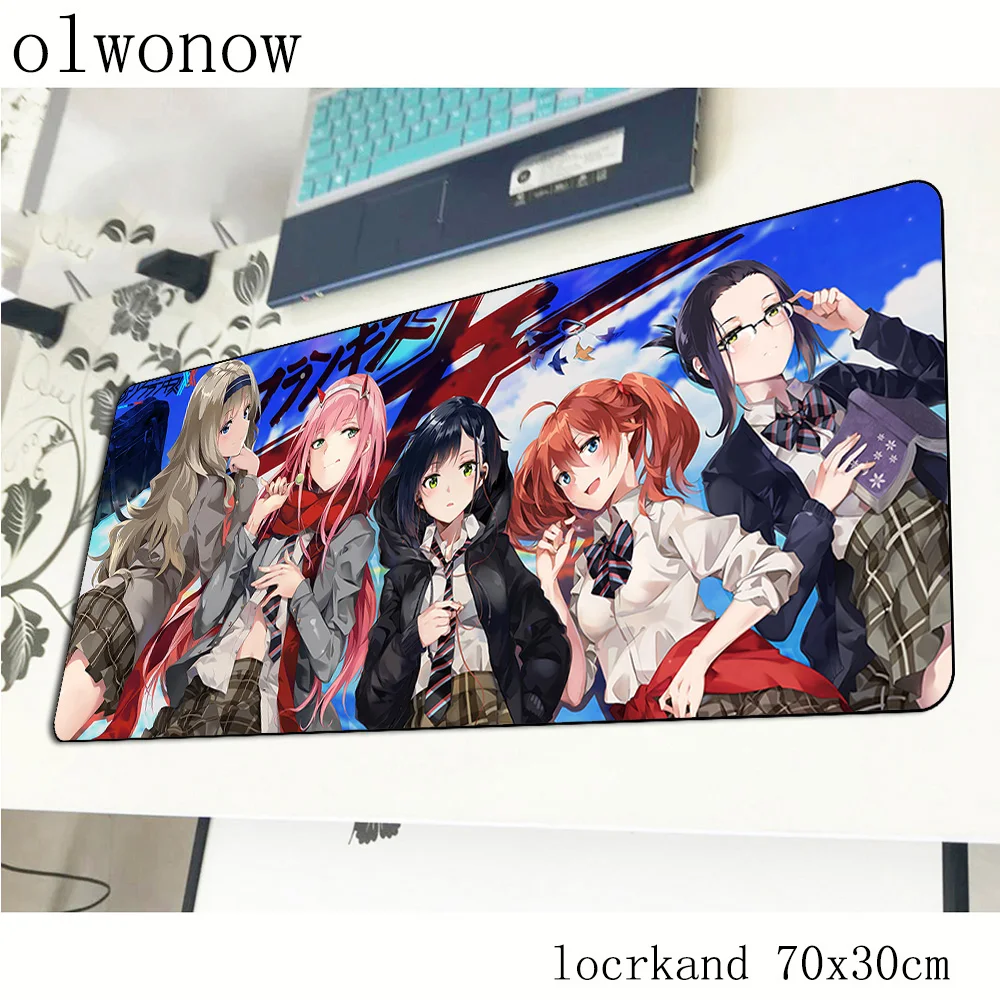 

darling in the franxx pad mouse computador gamer mouse pad 70x30cm padmouse big cute mousepad ergonomic gadget office desk mats