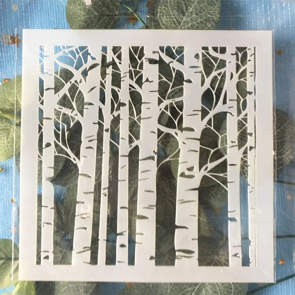 Новое дерево 13 см DIY Craft слоистые трафареты настенная живопись штампованная для