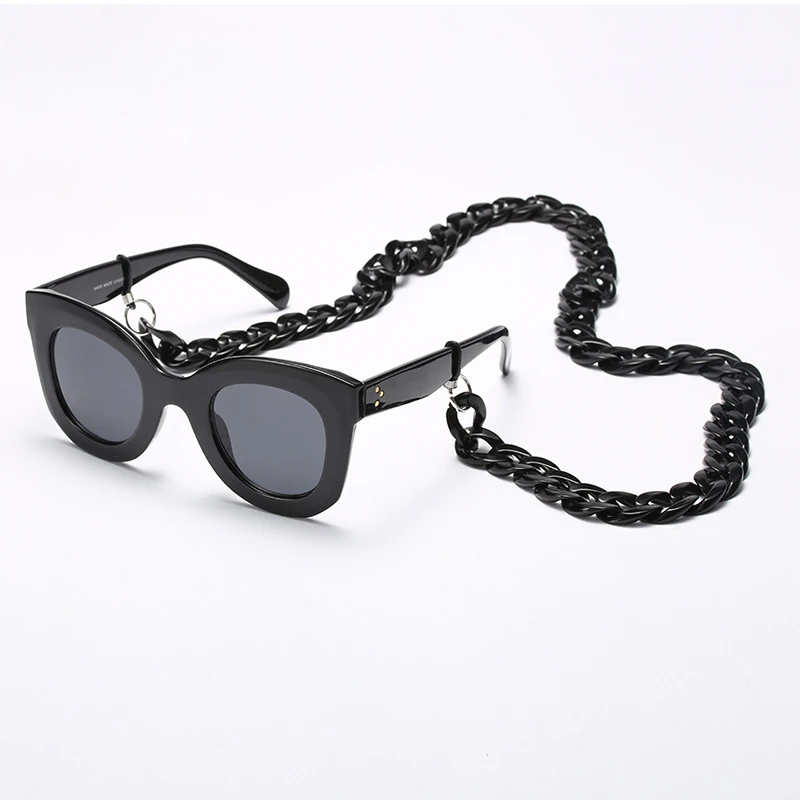 

Fashion Sunglasses Glasses Chain Decoration Necklace Super Light Black White Cord Holder Neck Hanging Strap Rope 70cm