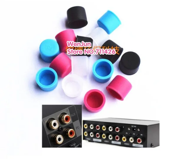 Пыленепроницаемый Разъем/крышка RCA женский разъем Чехол защитная крышка |
