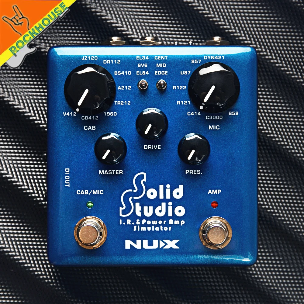 NUX Solid Studio IR Loader педаль эффектов для шкафа симулятор микрофона гитарная & power Amp