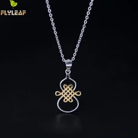 flyleaf gold chinese knot necklaces pendants for women classical style 100 925 sterling silver jewelry