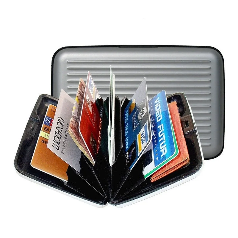 Waterproof Antimagnetic Business ID Credit Card Metal Pocket Mini Case Aluminum Cards Holder Wallet | Багаж и сумки