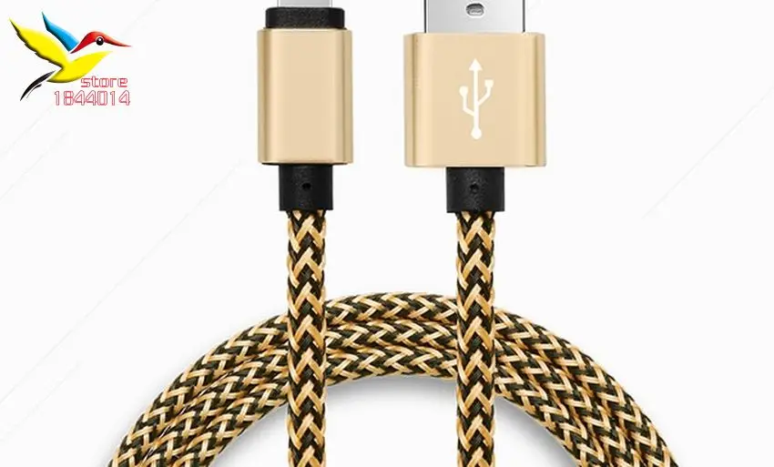 

1M 2m 3m twist nylon covered Braided USB Cable for iPhone 7 6 7s 6S Plus 5 se iPad Pro Air Data Sync Charger for android 50pcs