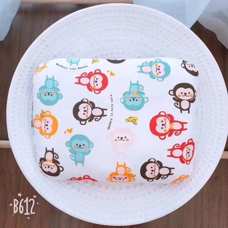 Monkey Case x Pillow Детские подушки из натурального латекса, бархатные постельные принадлежности для сна, шейные подушки из Таиланда, ортопедические массажный эффект из натурального латекса, формирующие детскую подушку - Цвет: Monkey Case x Pillow
